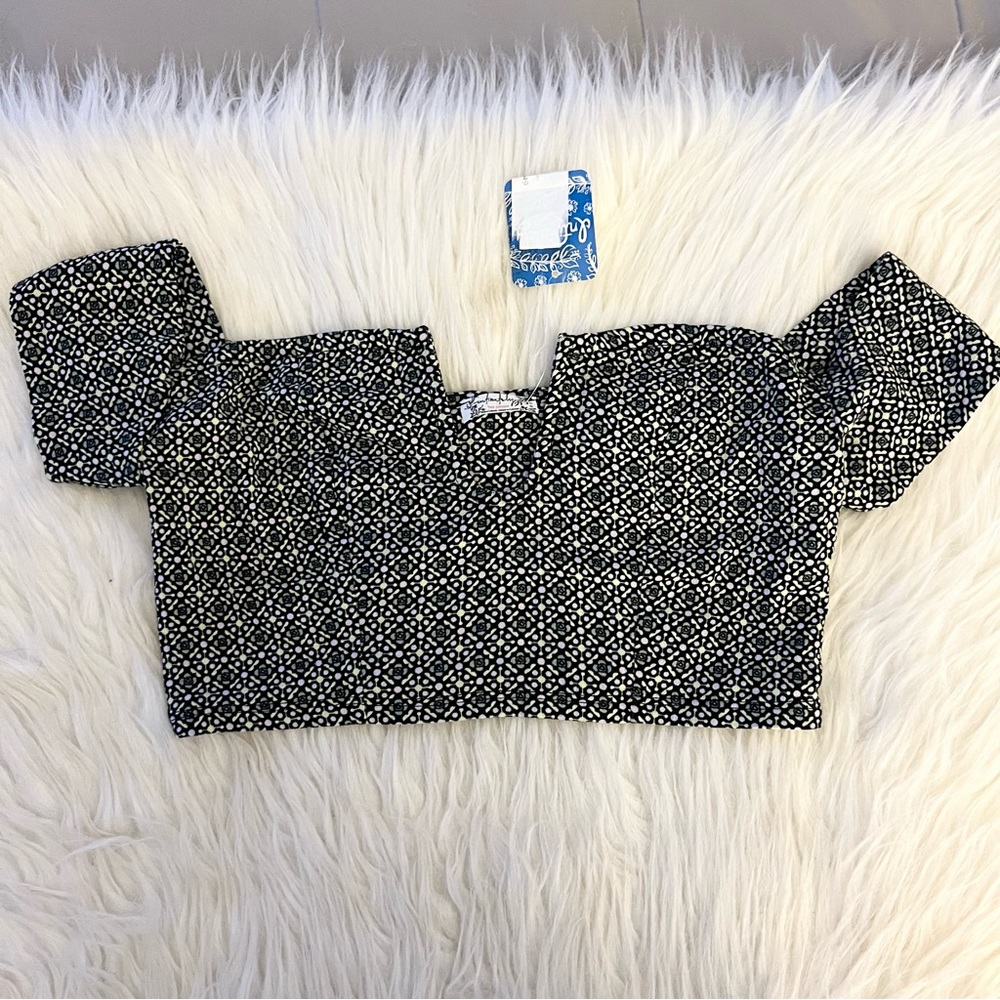NWT Free People Lucky Now Off Shoulder Crop Top Bralette Brami - Picture 7 of 11